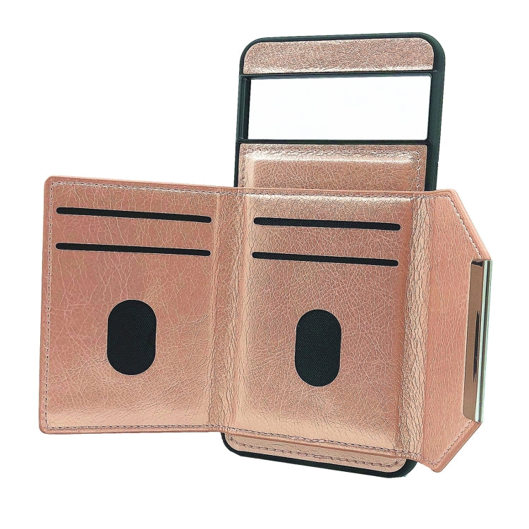 For Google Pixel 6 Solid Color Metal Buckle Card Slots Bag Phone Case