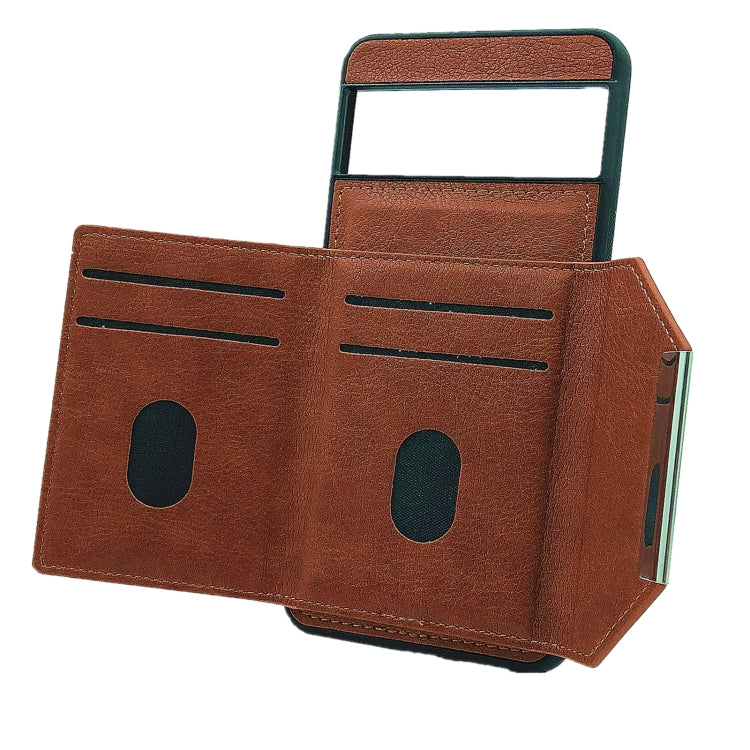 For Google Pixel 6 Pro Solid Color Metal Buckle Card Slots Bag Phone Case