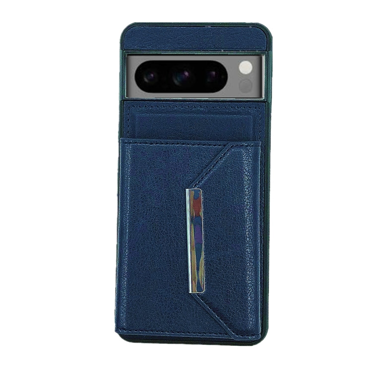 For Google Pixel 6a Solid Color Metal Buckle Card Slots Bag Phone Case