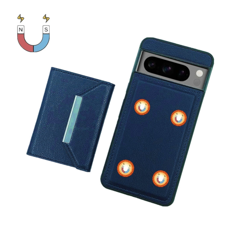 For Google Pixel 6a Solid Color Metal Buckle Card Slots Bag Phone Case
