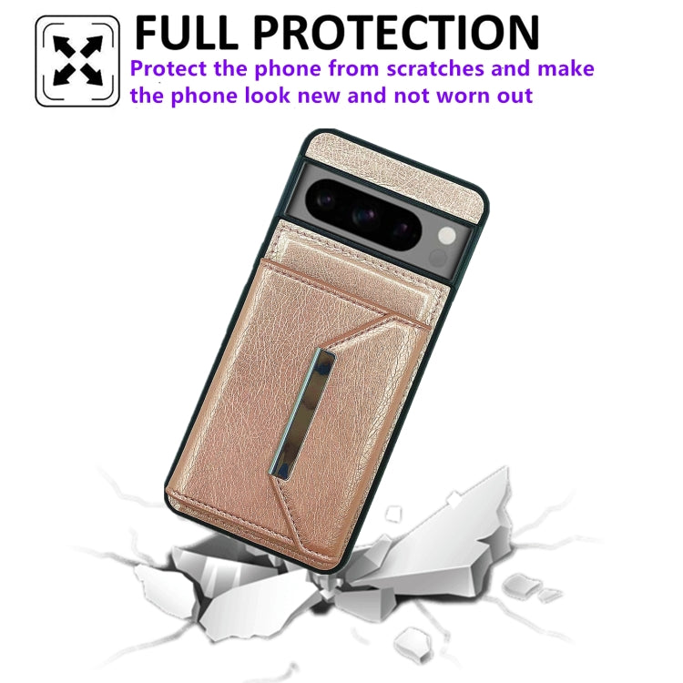 For Google Pixel 6a Solid Color Metal Buckle Card Slots Bag Phone Case