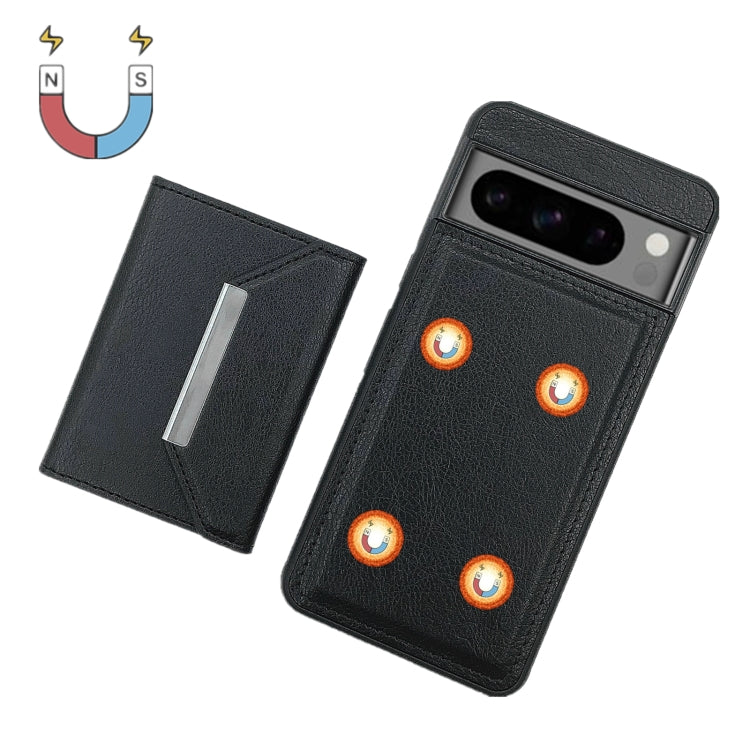 For Google Pixel 8a Solid Color Metal Buckle Card Slots Bag Phone Case