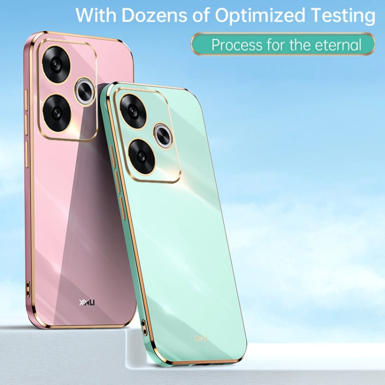 For Xiaomi Redmi Turbo 3 XINLI Straight Edge 6D Electroplate TPU Phone Case