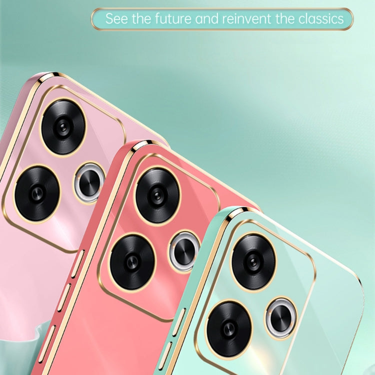 For Xiaomi Redmi Turbo 3 XINLI Straight Edge 6D Electroplate TPU Phone Case