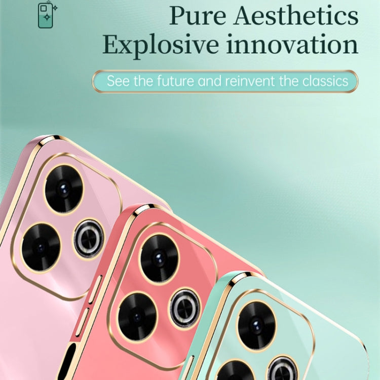 For Redmi 13 4G XINLI Straight Edge 6D Electroplate TPU Phone Case