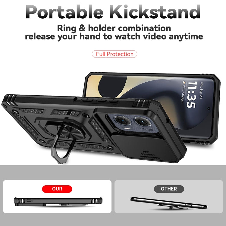 For Motorola Edge 5G 2024 Sliding Camshield Holder Phone Case