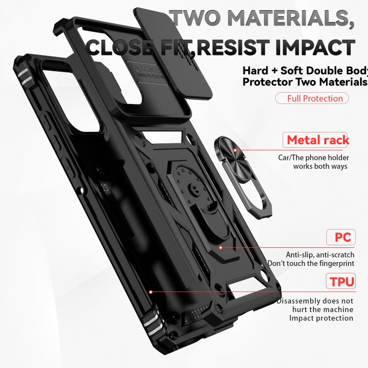 For Motorola Edge 5G 2024 Sliding Camshield Holder Phone Case