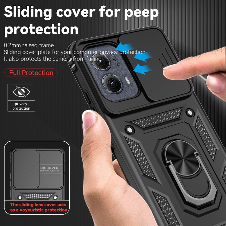 For Motorola Edge 5G 2024 Sliding Camshield Holder Phone Case