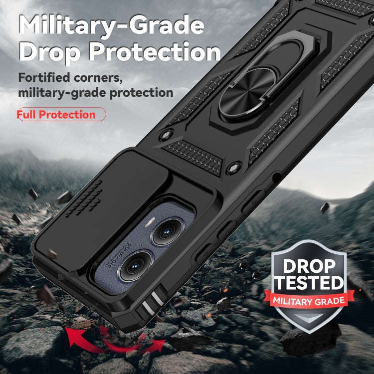 For Motorola Edge 5G 2024 Sliding Camshield Holder Phone Case