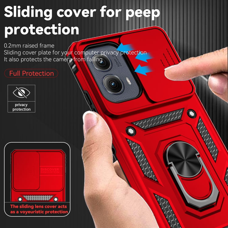 For Motorola Edge 5G 2024 Sliding Camshield Holder Phone Case