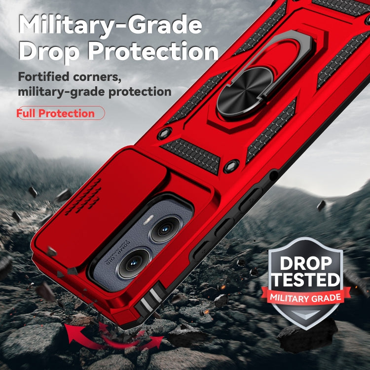 For Motorola Edge 5G 2024 Sliding Camshield Holder Phone Case