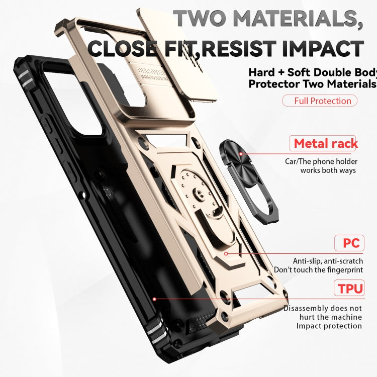 For Motorola Edge 5G 2024 Sliding Camshield Holder Phone Case