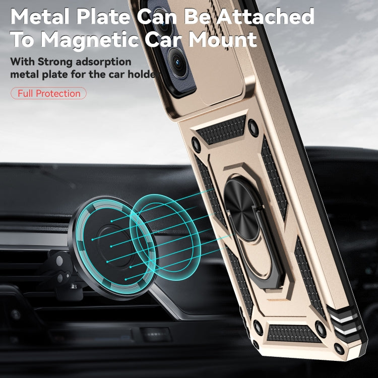 For Motorola Edge 5G 2024 Sliding Camshield Holder Phone Case