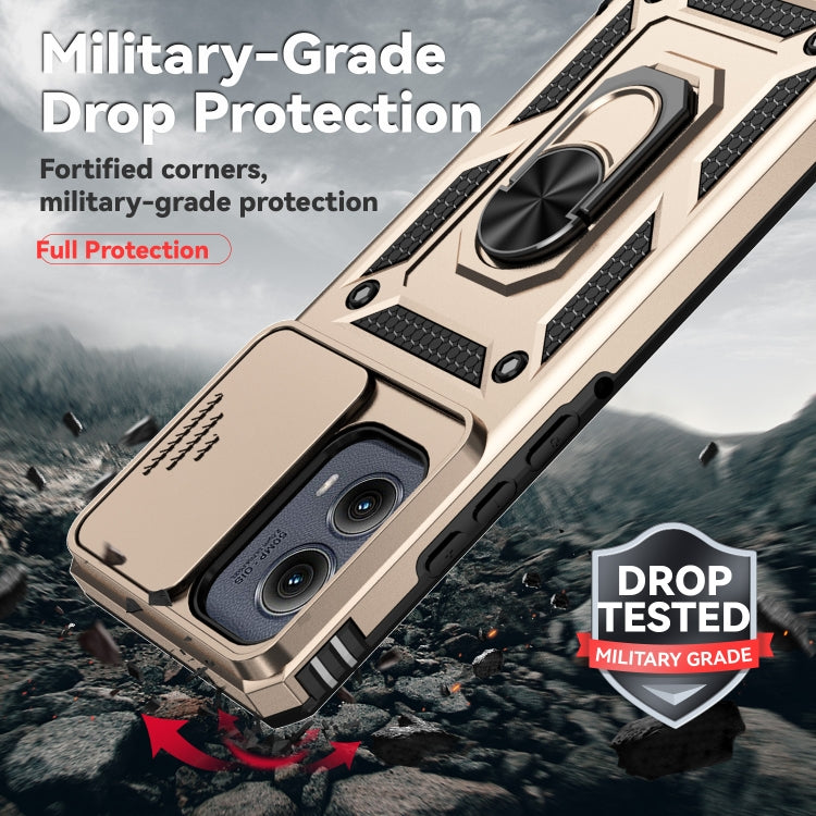 For Motorola Edge 5G 2024 Sliding Camshield Holder Phone Case