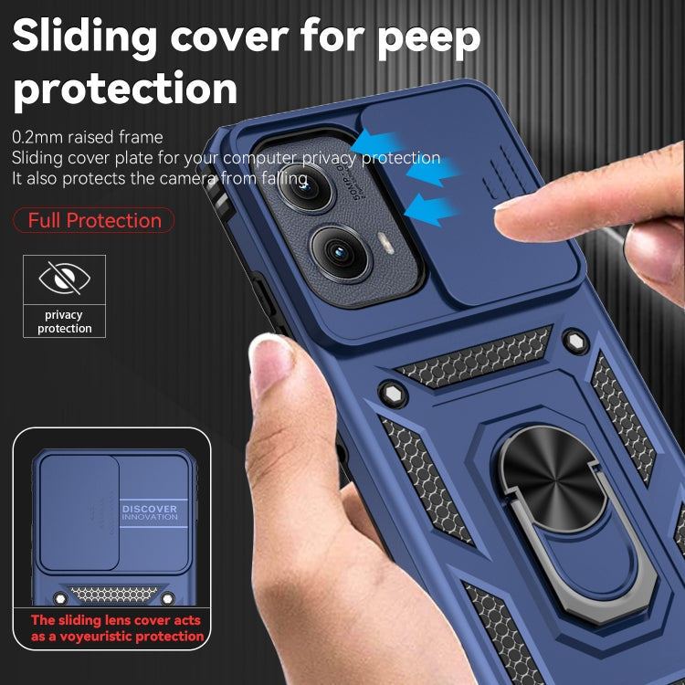 For Motorola Edge 5G 2024 Sliding Camshield Holder Phone Case