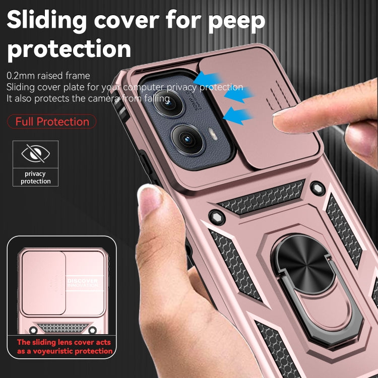 For Motorola Edge 5G 2024 Sliding Camshield Holder Phone Case