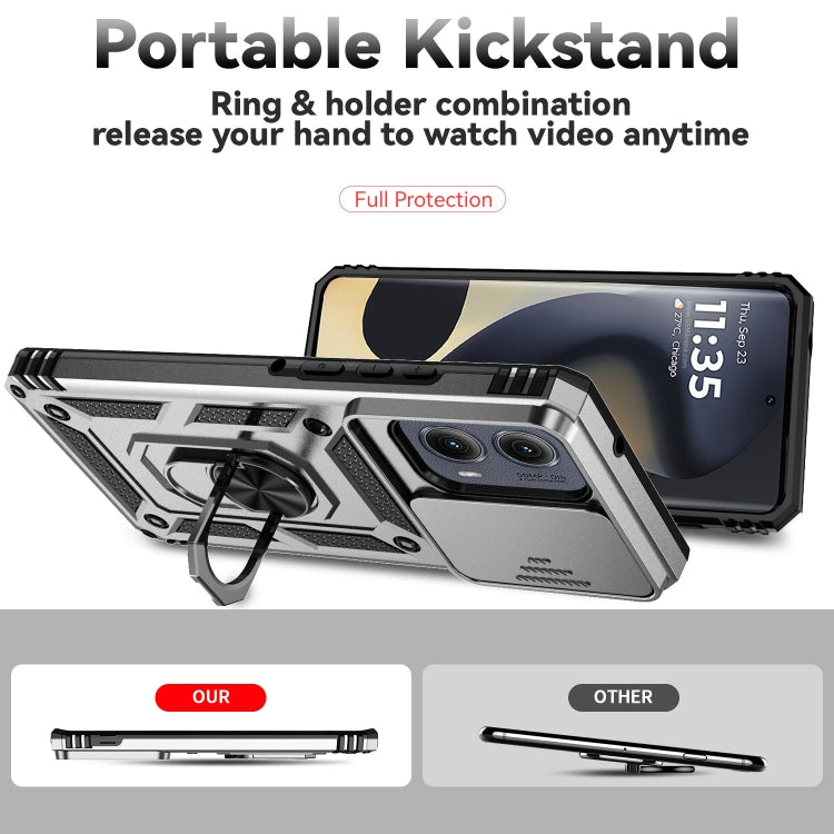For Motorola Edge 5G 2024 Sliding Camshield Holder Phone Case