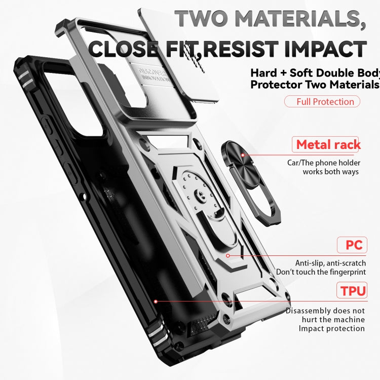 For Motorola Edge 5G 2024 Sliding Camshield Holder Phone Case