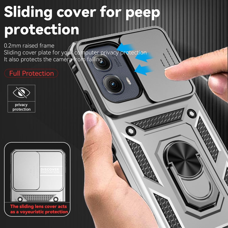 For Motorola Edge 5G 2024 Sliding Camshield Holder Phone Case