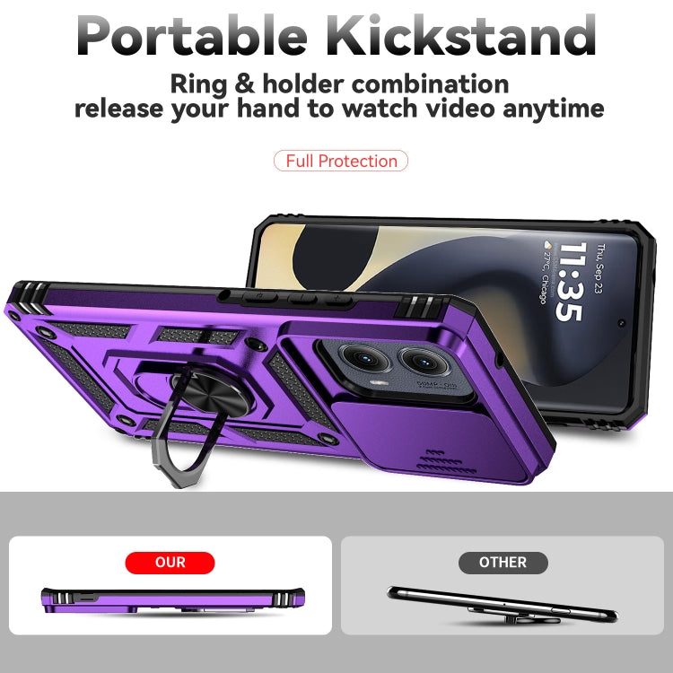 For Motorola Edge 5G 2024 Sliding Camshield Holder Phone Case