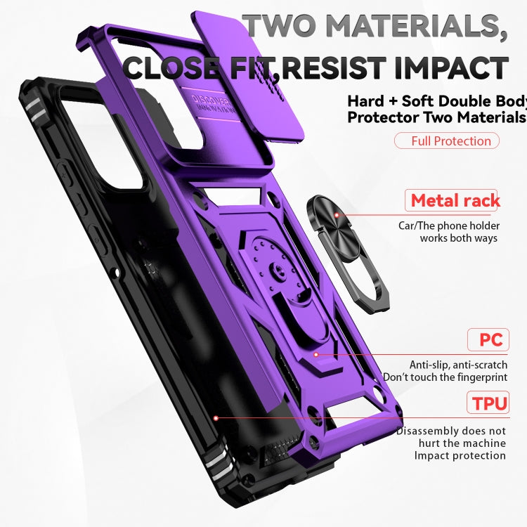 For Motorola Edge 5G 2024 Sliding Camshield Holder Phone Case