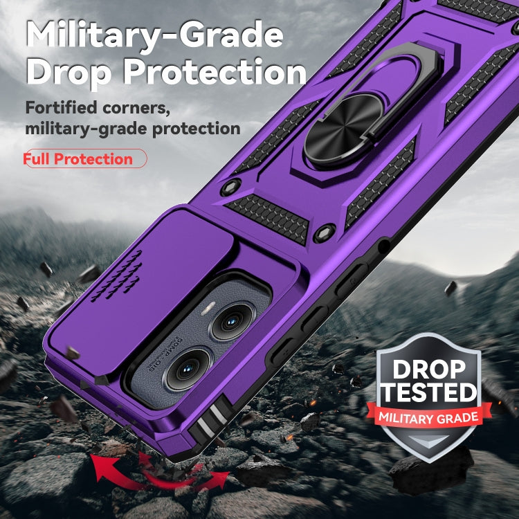 For Motorola Edge 5G 2024 Sliding Camshield Holder Phone Case