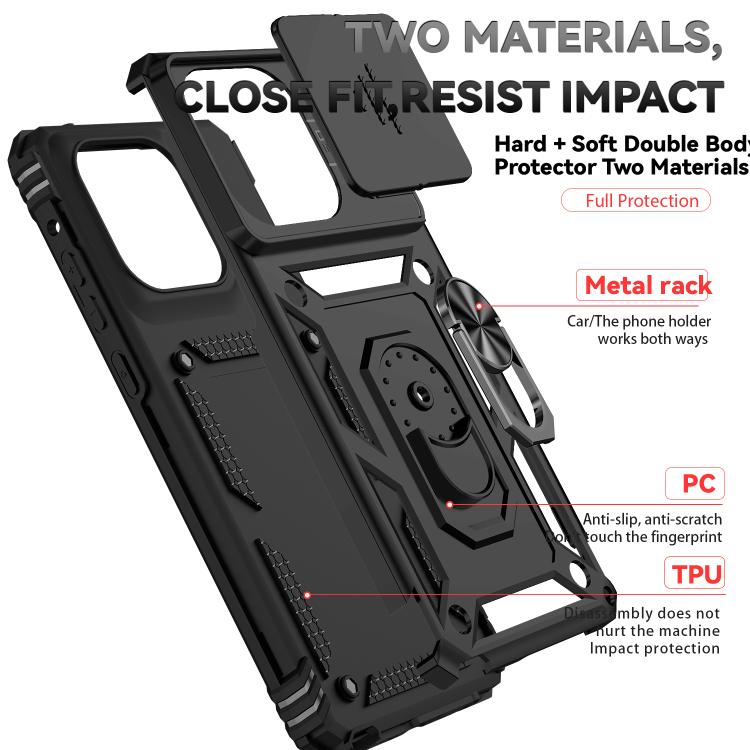 For Motorola Moto G Stylus 5G 2025 Sliding Camshield Holder Phone Case