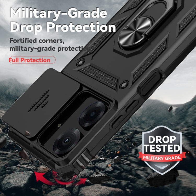 For Xiaomi Redmi 13C Sliding Camshield Holder Phone Case