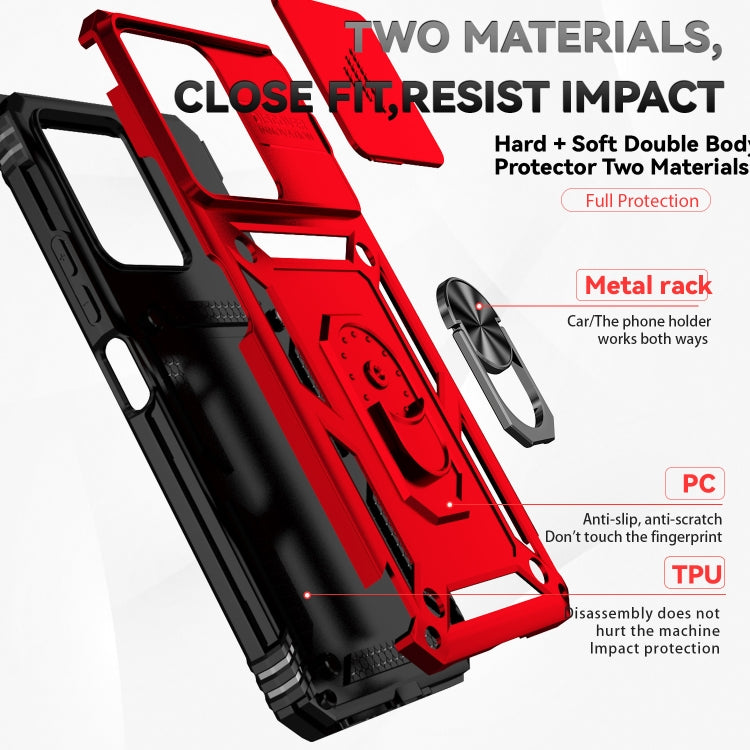 For Xiaomi Redmi 13C Sliding Camshield Holder Phone Case
