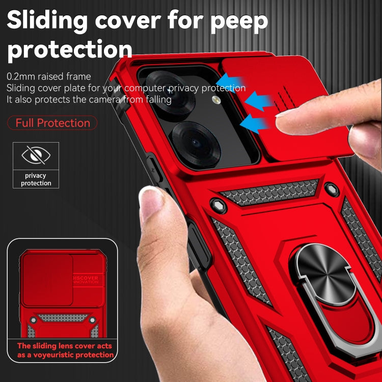 For Xiaomi Redmi 13C Sliding Camshield Holder Phone Case