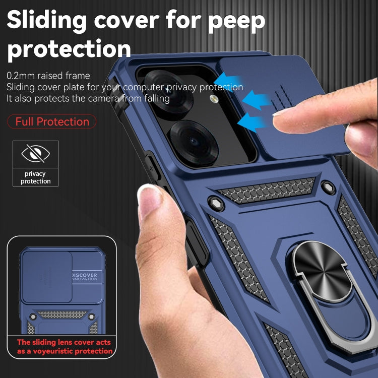 For Xiaomi Redmi 13C Sliding Camshield Holder Phone Case