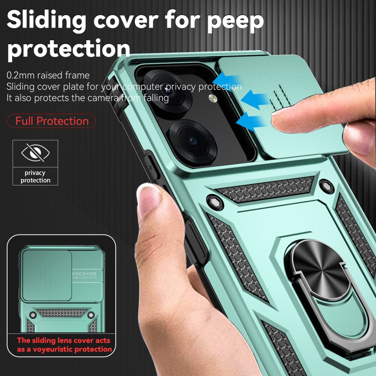 For Xiaomi Redmi 13C Sliding Camshield Holder Phone Case