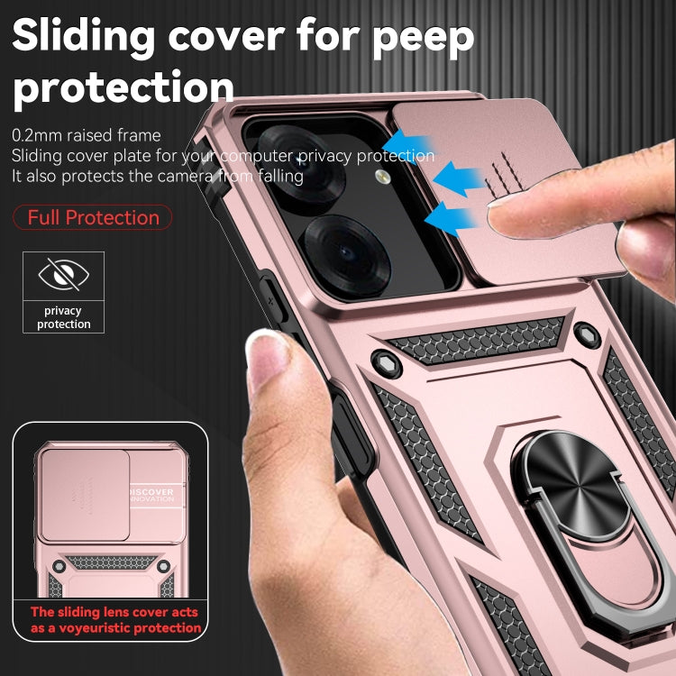 For Xiaomi Redmi 13C Sliding Camshield Holder Phone Case
