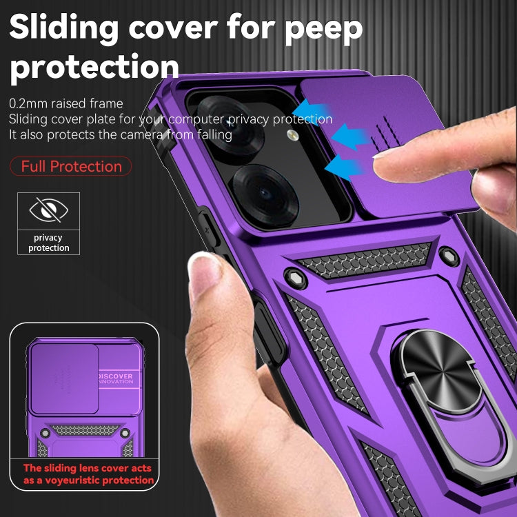 For Xiaomi Redmi 13C Sliding Camshield Holder Phone Case