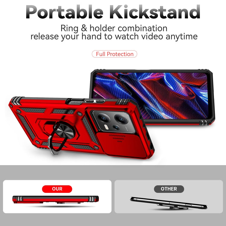 For Xiaomi Redmi Note 12 Pro 5G Global Sliding Camshield Holder Phone Case