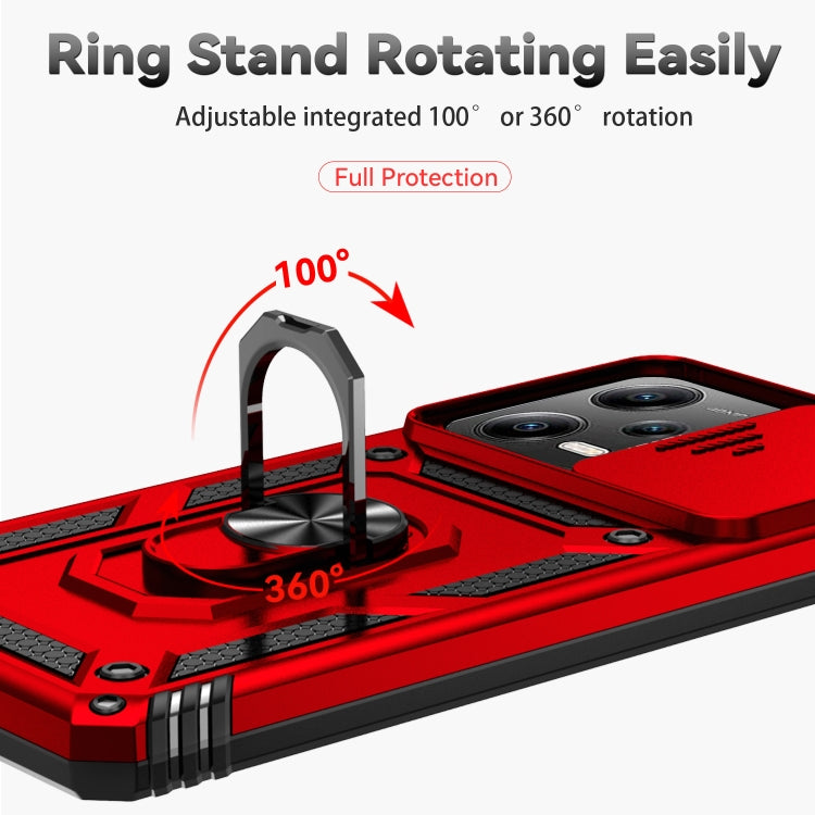 For Xiaomi Redmi Note 12 Pro 5G Global Sliding Camshield Holder Phone Case