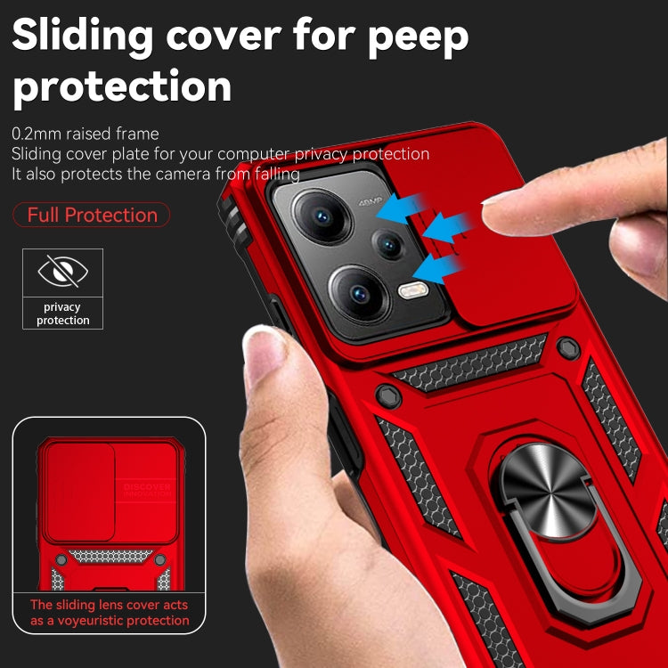 For Xiaomi Redmi Note 12 Pro 5G Global Sliding Camshield Holder Phone Case