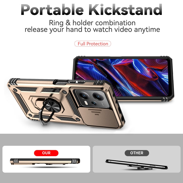For Xiaomi Redmi Note 12 Pro 5G Global Sliding Camshield Holder Phone Case