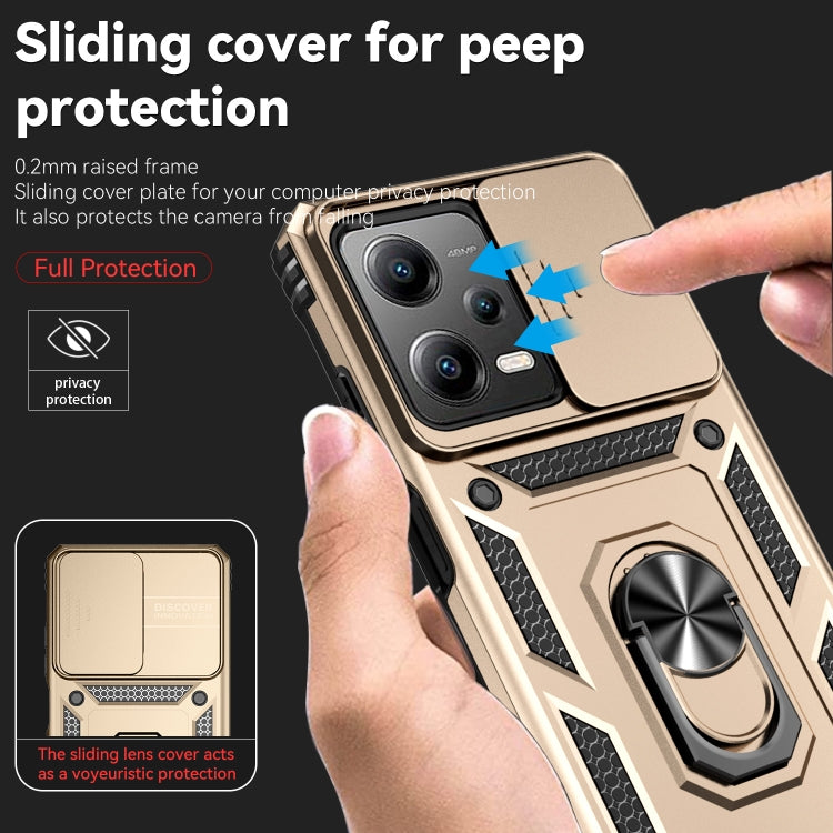 For Xiaomi Redmi Note 12 Pro 5G Global Sliding Camshield Holder Phone Case