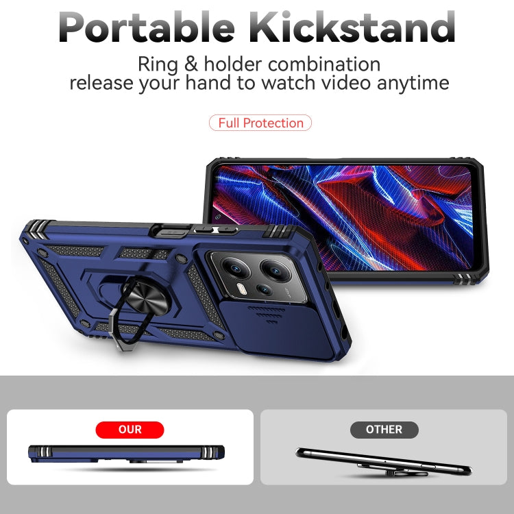 For Xiaomi Redmi Note 12 Pro 5G Global Sliding Camshield Holder Phone Case
