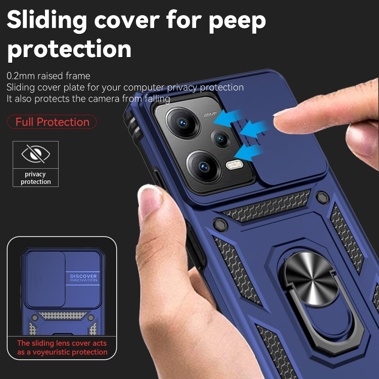 For Xiaomi Redmi Note 12 Pro 5G Global Sliding Camshield Holder Phone Case
