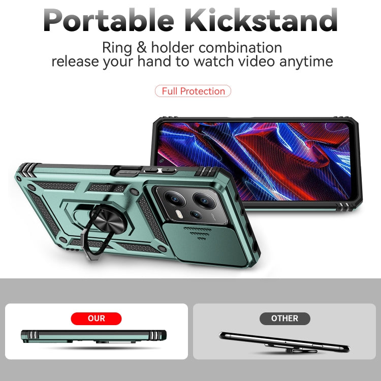 For Xiaomi Redmi Note 12 Pro 5G Global Sliding Camshield Holder Phone Case