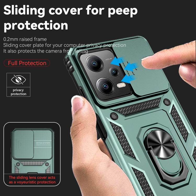 For Xiaomi Redmi Note 12 Pro 5G Global Sliding Camshield Holder Phone Case