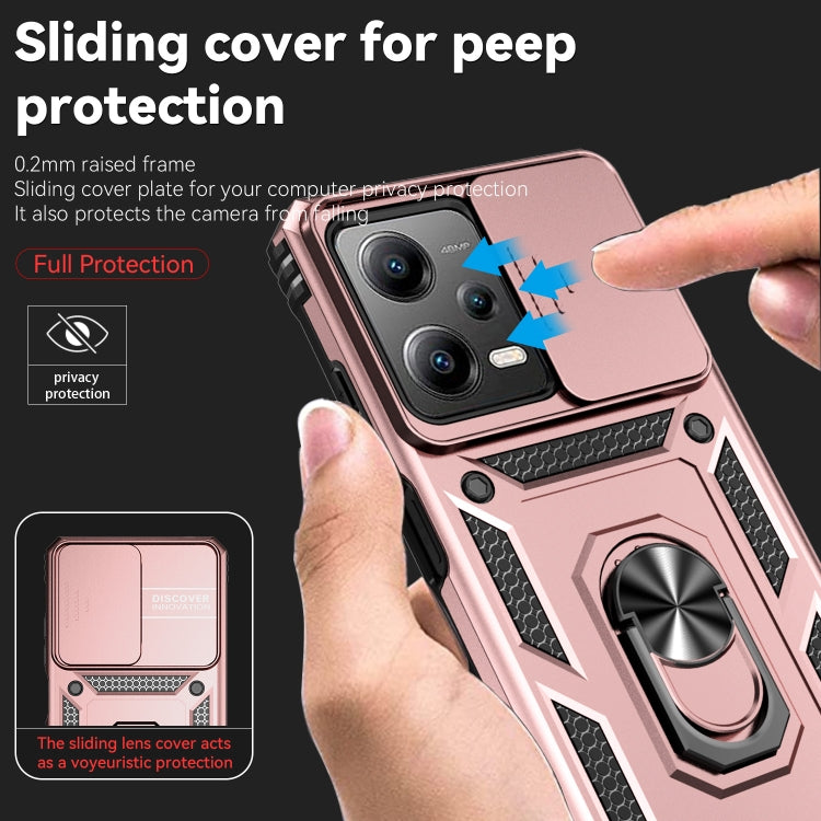 For Xiaomi Redmi Note 12 Pro 5G Global Sliding Camshield Holder Phone Case