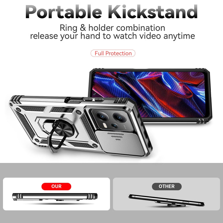 For Xiaomi Redmi Note 12 Pro 5G Global Sliding Camshield Holder Phone Case