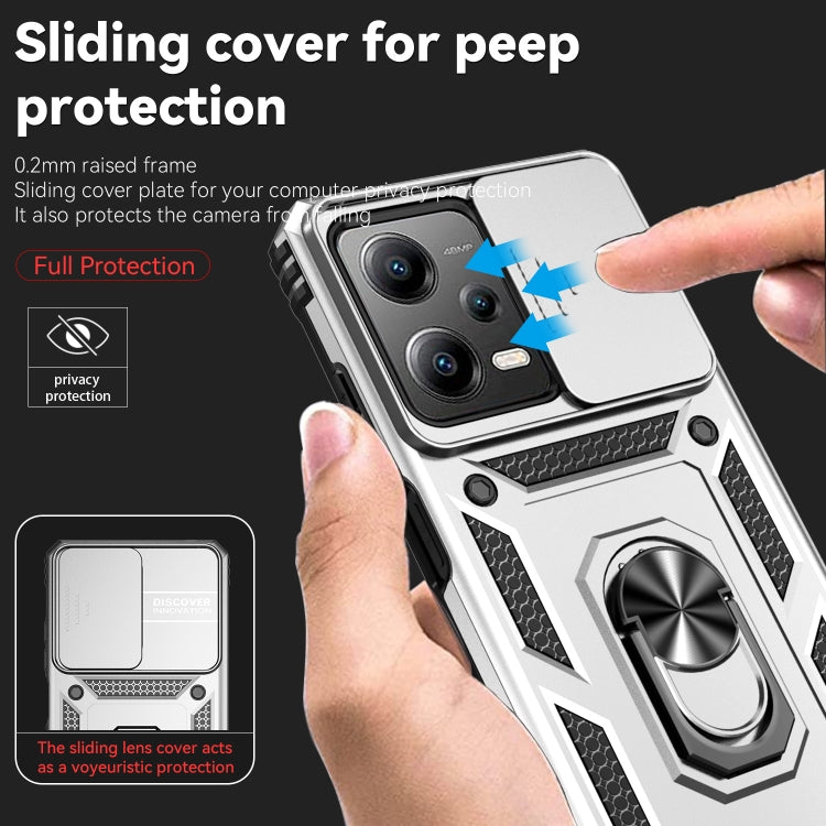 For Xiaomi Redmi Note 12 Pro 5G Global Sliding Camshield Holder Phone Case