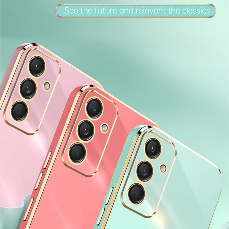 For Samsung Galaxy M55 XINLI Straight Edge 6D Electroplate TPU Phone Case