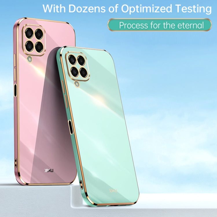 For Samsung Galaxy M33 5G Global XINLI Straight Edge 6D Electroplate TPU Phone Case