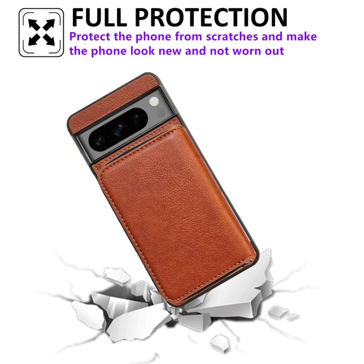 For Google Pixel 7a Solid Color Zipper 11-Card Slots Bag Phone Case with Lanyard