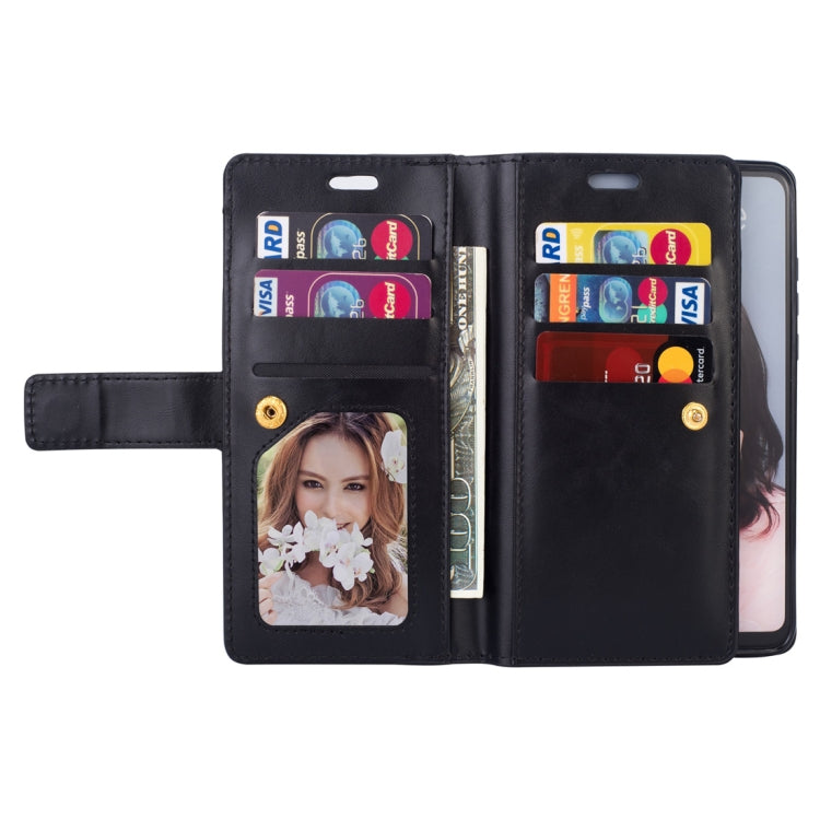 For Huawei P30 lite Multifunctional Zipper Horizontal Flip Leather Case with Holder & Wallet & 9 Card Slots & Lanyard